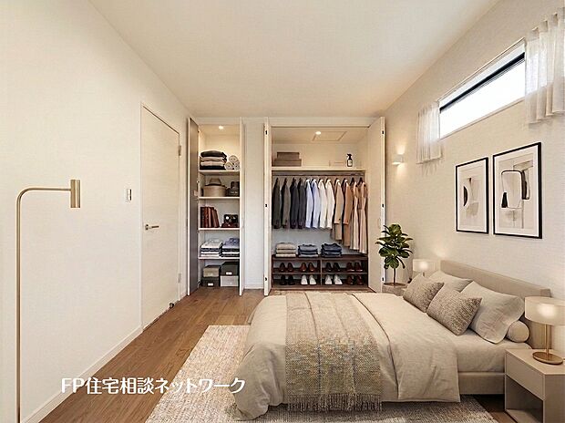 ■寝室■本画像はAIがCGで家具作成しており、実際の現地に家具は設置されておりません。また、販売価格に家具、小物等は含まれておりません。