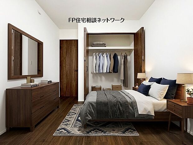 ■洋室■本画像はAIがCGで家具作成しており、実際の現地に家具は設置されておりません。また、販売価格に家具、小物等は含まれておりません。