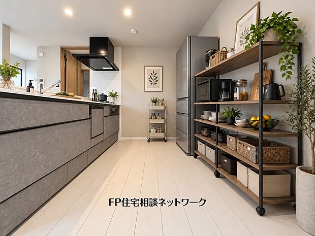 本画像の棚、家電、植栽等はCG生成の配置イメージです。販売価格にこれらは含まれず、付帯しません。