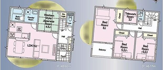 (5号棟)、価格2190万円、4LDK、土地面積188.29m2、建物面積94.77m2