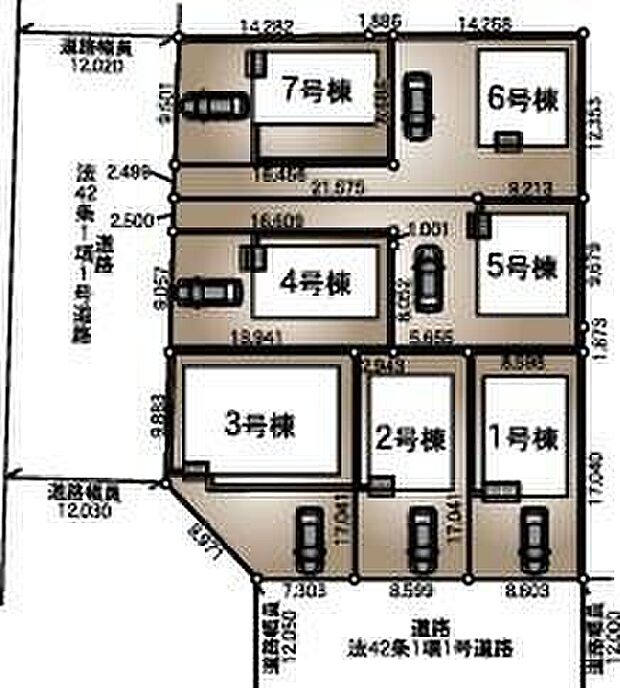 カースペースは2～3台分ご用意しております