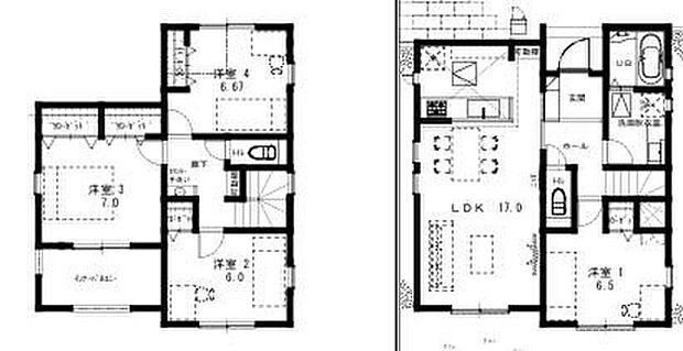 (1号棟)、価格3899万円、4LDK、土地面積186.15m2、建物面積110.12m2