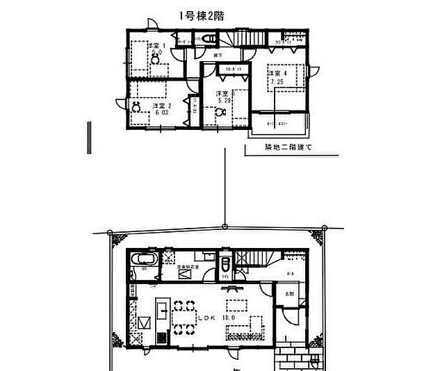 【4LDK】ご家族が集うLDKは広々18帖！
洗面所広々♪