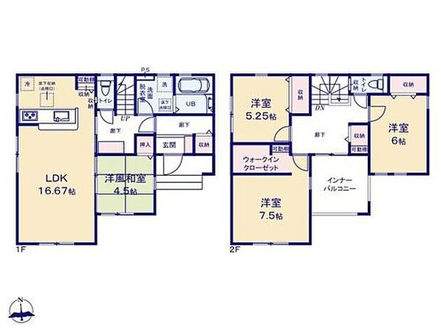 1号棟
価格： 3290万円間取り： 4LDK土地面積： 347.27m2建物面積： 113.44m2