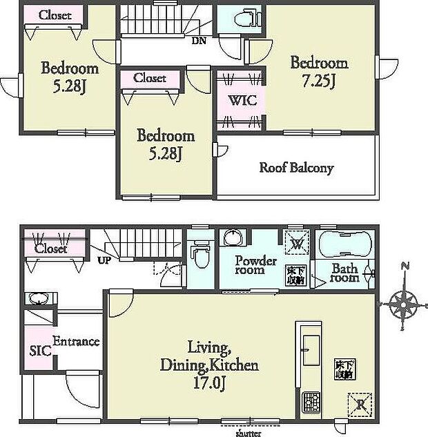 (5号棟)、価格2680万円、3LDK、土地面積120.64m2、建物面積92.94m2
