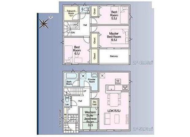 (1号棟)、価格3130万円、4LDK、土地面積127.55m2、建物面積95.16m2◆お料理しながらリビングが見渡せる対面キッチン
◆ゆとりの４ＬＤＫ♪リビングに和室が隣接した使い勝手の良い間取り