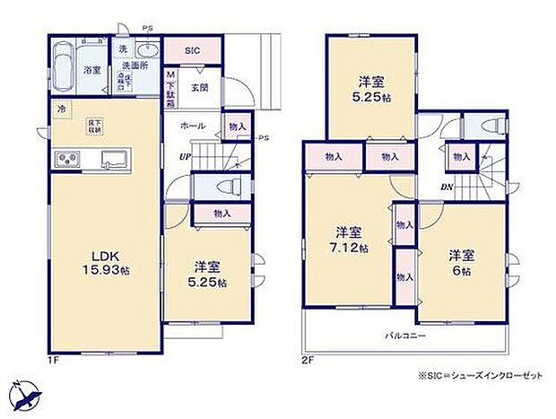 (C号棟)、価格4090万円、4LDK、土地面積130.21m2、建物面積97.29m2