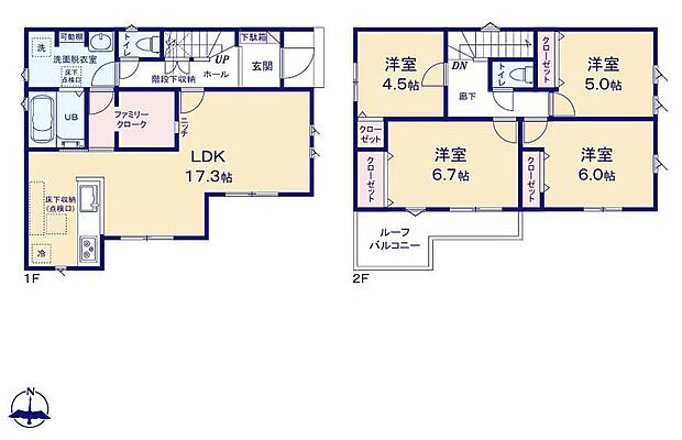(1号棟)、価格3880万円、4LDK、土地面積101.14m2、建物面積100.81m2