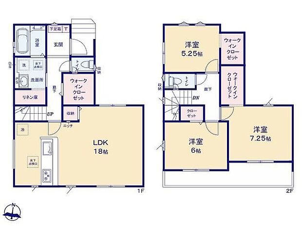 (1号棟)、価格3799万円、3LDK、土地面積100.45m2、建物面積97.92m2