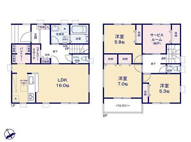 (1号棟)、価格2780万円、3LDK+S、土地面積100.14m2、建物面積98.82m2