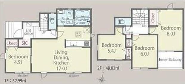 (16号棟)、価格4390万円、4LDK、土地面積124.03m2、建物面積101.02m2