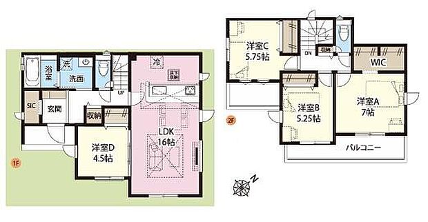 (1号棟)、価格2980万円、4LDK、土地面積162.61m2、建物面積97.7m2