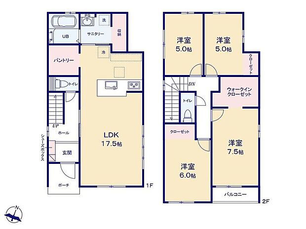 (3号棟)、価格4499万円、4LDK、土地面積125m2、建物面積105.16m2