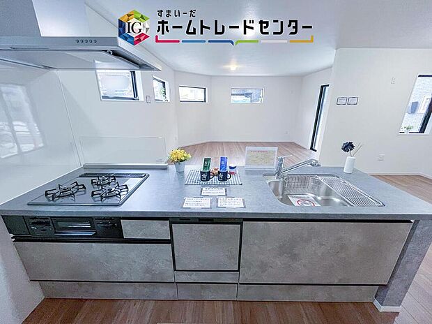 見栄えもよくお手入れもスムーズに出来ます。豊富な収納力もございますので、キッチンスペースをスッキリとお使い頂けそうです。