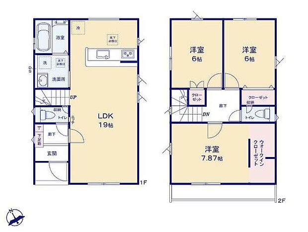 (1号棟)、価格2980万円、3LDK、土地面積100.27m2、建物面積92.33m2