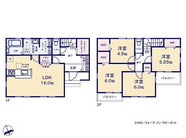 【4LDK】◆リビングが見渡せる対面キッチン
◆まとまった水回りで家事動線がスムーズ
◆ランドリールームのある広々洗面脱衣室
◆2部屋にWIC、玄関にファミリークロークなど収納豊富
◆南に面した2面バルコニー♪