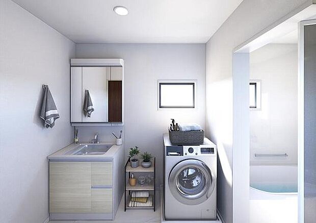 【完成予想図(内観)】どのような建物が建つか、間取りの広さはどうかなど、気になる点は丁寧にご説明いたします。資料請求やご案内は即日対応いたします。土日や平日、お仕事終わりの時間など、ご都合に合わせてご案内いたします。