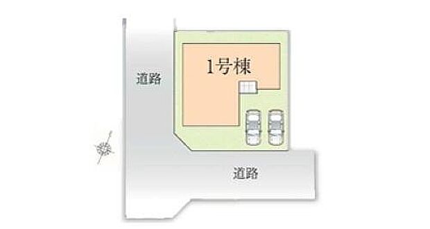 【 全体区画図】◆敷地広々!61坪以上
◆間瀬な住宅街
◆南西道路の角地につき日当たり良好
◆カースペース並列2台
◆家族とのコミュニケーションが取りやすい平屋プランです