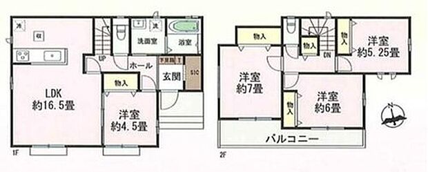 【4LDK】◆全室南向きで日当たり良好
◆リビングが見渡せる対面キッチン
◆お部屋すっきり全室収納付き♪玄関にシューズインクロークもあります
◆冷暖房効率を高める複層ガラス採用
◆明るい南向きバルコニー