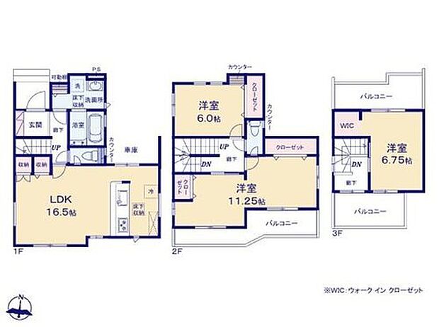 【3LDK】◆リビングが見渡せる対面キッチン
◆食洗機や室内物干しなど設備も充実
◆お部屋すっきり全室収納付き
◆日当たり・風通しも良好な３面バルコニー♪
◆ライフスタイルに合わせて４ＬＤＫに変更可（工事有償）