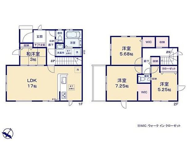 【4LDK】◆リビングが見渡せる対面キッチン
◆2部屋にWIC完備!全居室収納付きでお部屋を広くお使いいただけます
◆日当たり良好!南向きバルコニー