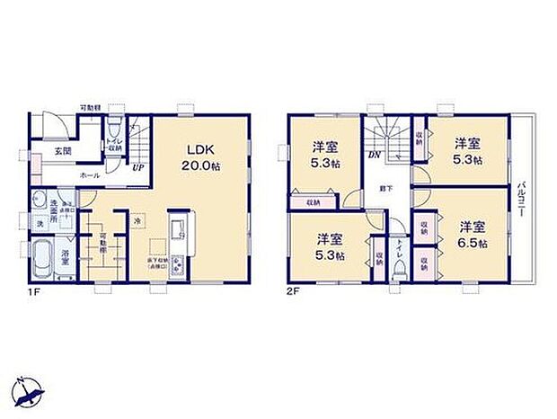 【4LDK】◆広々20帖のLDK♪
◆大容量のファミリークローク
◆家事動線がスムーズ♪まとまった水回り設計
◆お部屋すっきり全室収納付き
◆お掃除ラクラク全室フローリング