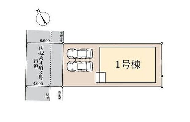 【全体区画図】◆豊春駅まで徒歩9分♪開放感があり、日当り・風通しが良好な物件です
◆カースペースは並列２台分
◆スーパーやコンビニが徒歩10分圏内♪お買い物も便利な閑静な住宅街です