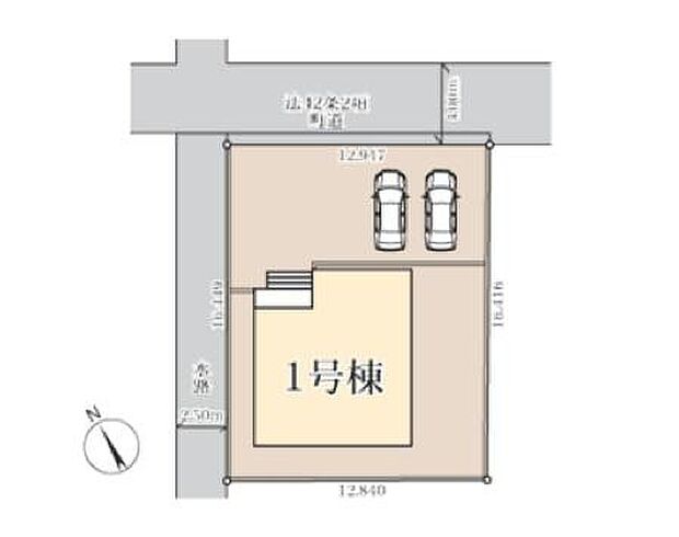 【全体区画図】◆敷地広々64坪！並列２台または３台駐車できます
◆開放感があり、日当り、風通しが良好な物件です
◆本日ご見学できます♪お問い合わせ・資料のご請求などもお気軽にどうぞ♪