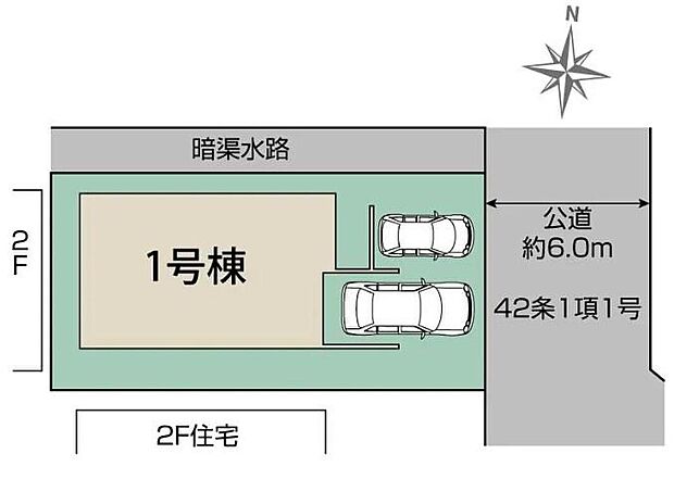 【全体区画図】◆吉川駅まで徒歩24分
◆関小学校まで徒歩9分◆中央中学校まで徒歩17分
◆敷地面積37.8坪◆駐車スペース並列２台分（車種による）
◆お買い物も便利な閑静な住宅街です