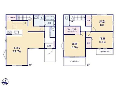 ◆広々22.7帖のＬＤＫ♪リビングの一部を居室に変更して４ＬＤＫにも対応可（工事有償）◆食洗機標準装備の対面キッチン◆朝の忙しい時間に嬉しいゆったり広めの洗面室 