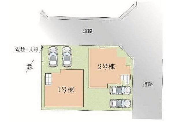 【全体区画図】◆敷地広々37坪以上!陽当たりも良好です
◆並列2台駐車可♪前面は6m道路で車庫入れラクラク♪
◆城ノ上小学校まで徒歩7分◆東中学校まで徒歩15分
◆公園やスーパーも近く、生活しやすい好立地です
