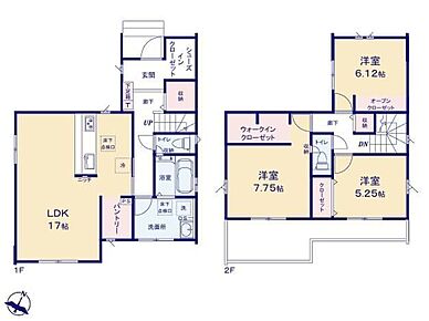 ◆リビングが見渡せる対面キッチン◆ホール収納やパントリー、ＳＩＣ、ＷＩＣのある収納豊富な間取り◆陽当たり良好♪南東向きのバルコニー 