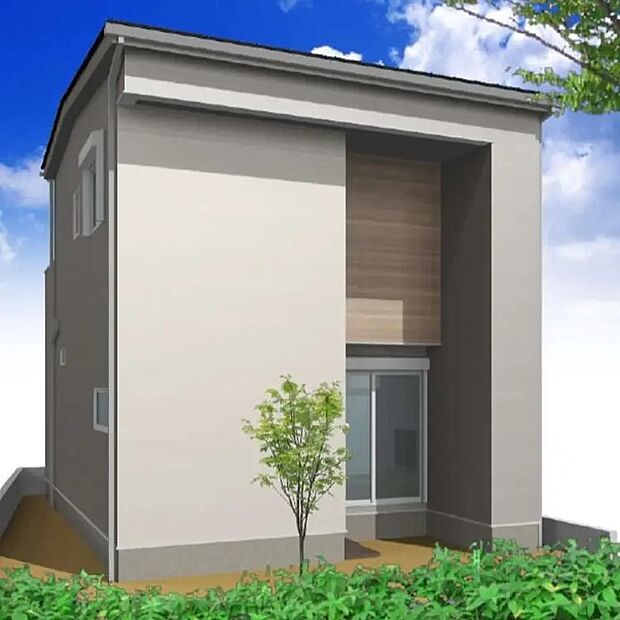 【【III期10号地モデルハウス/完成予想図(外観)】】太陽光発電搭載のオール電化住宅。食器洗乾燥機や浴室乾燥機など多彩な設備が、快適な暮らしをサポートします。※この画像は図面をもとに描き起こしたもので、実際とは多少異なる場合があります。