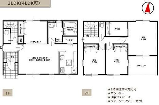 (1号棟)、価格2299万円、3LDK、土地面積199.63m2、建物面積113.44m2