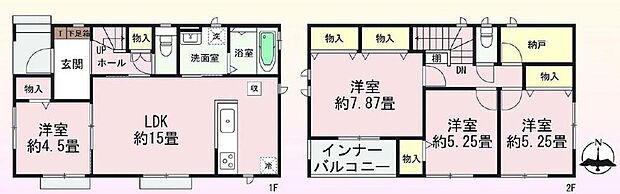 (1号棟)、価格2390万円、4LDK+S、土地面積130.7m2、建物面積101.85m2