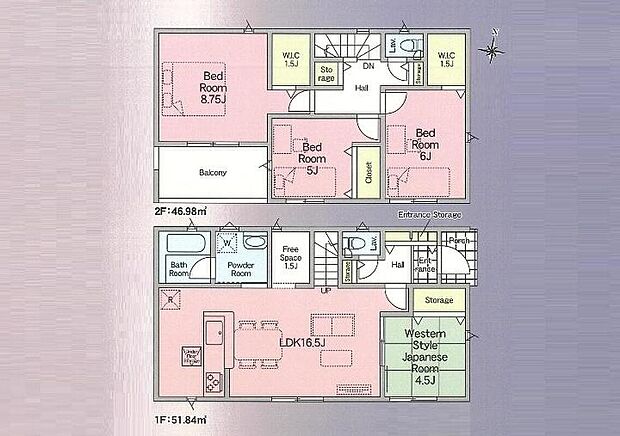 (9号棟)、価格2280万円、4LDK、土地面積197.6m2、建物面積98.82m2