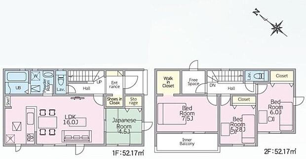 (1号棟)、価格2980万円、4LDK+S、土地面積275.78m2、建物面積104.34m2