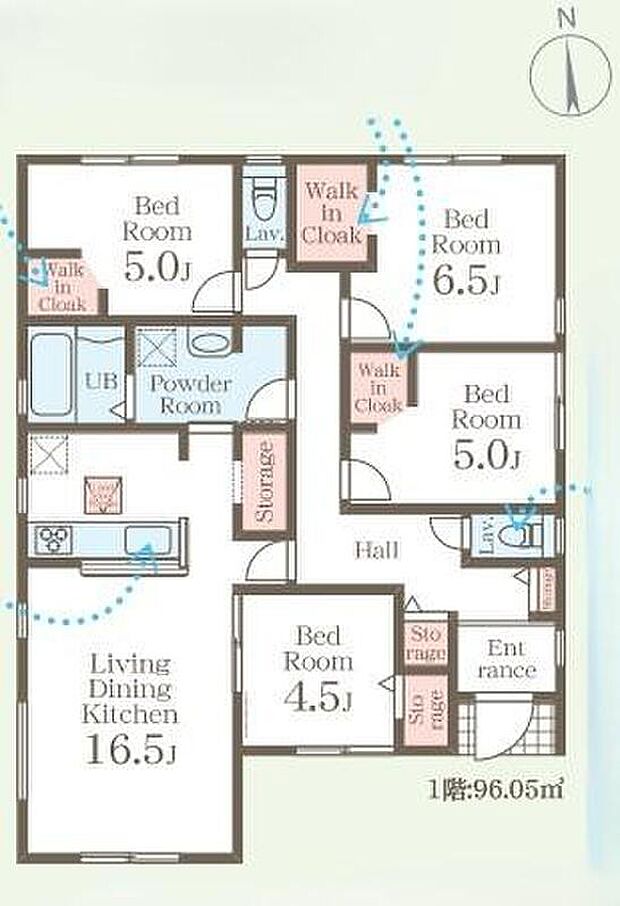 (2号棟)、価格2490万円、4LDK、土地面積281.08m2、建物面積96.05m2