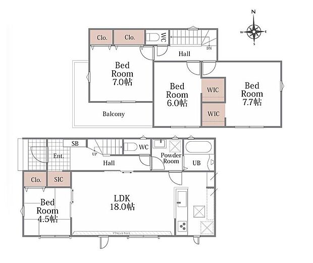 (1号棟)、価格2580万円、4LDK、土地面積187.24m2、建物面積105.16m2