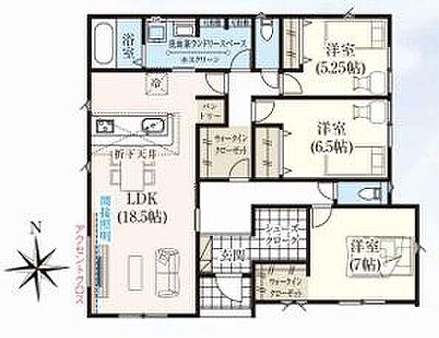 (1区画)、3LDK、土地面積212.07m2、建物面積98.54m2