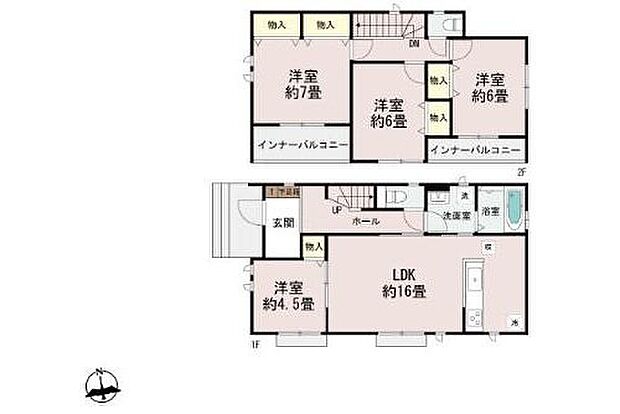 【4LDK】人気の対面式キッチン♪
料理をしながらご家族とコミュニケーションが取れます!