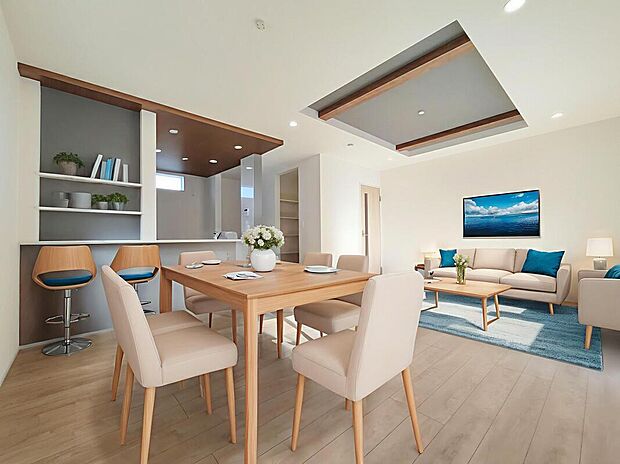 【LDK】※家具をCG合成しております。家具付き販売ではございません