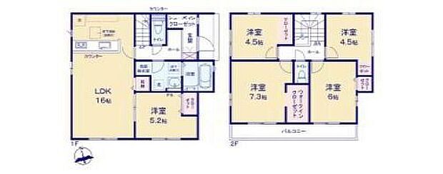 【5LDK】人気の対面式キッチン♪
料理をしながらご家族とコミュニケーションが取れます！