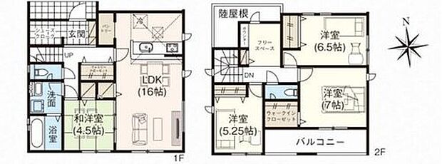 【4LDK+S】フリースペース付きの広々4SLDK♪
各居室にも収納完備しておりますので荷物が増えてもスッキリとお使い頂けます！