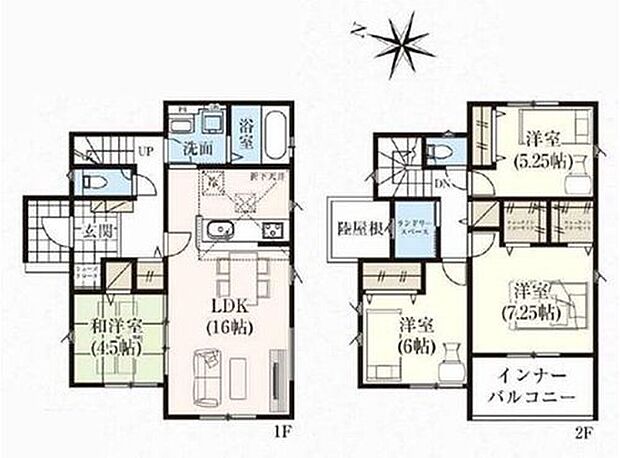 【4LDK】プライベート感を保てる和室を完備しており、来客時の宿泊スペースや書斎などにお使い頂けます。