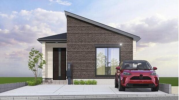 【完成予想図】（3号棟）18帖の広々LDKが魅力的な3LDKの平屋♪