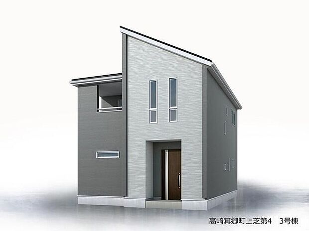 【完成予想図(外観)】(3号棟)◆◇ご不明点等、スタッフがしっかりと説明させていただきます♪