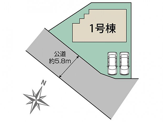 川越市川鶴2丁目1棟 区画図