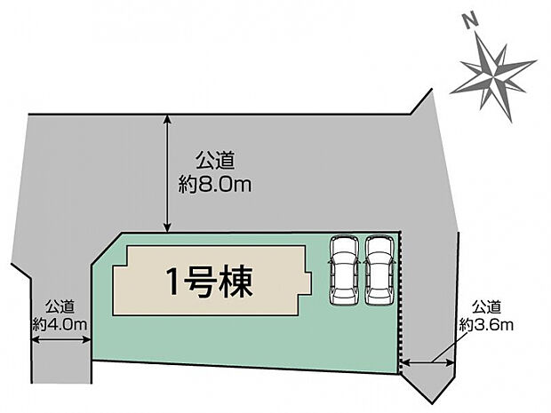 羽生市西5丁目1棟 区画図