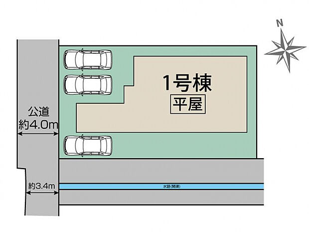 深谷市西島1棟 区画図